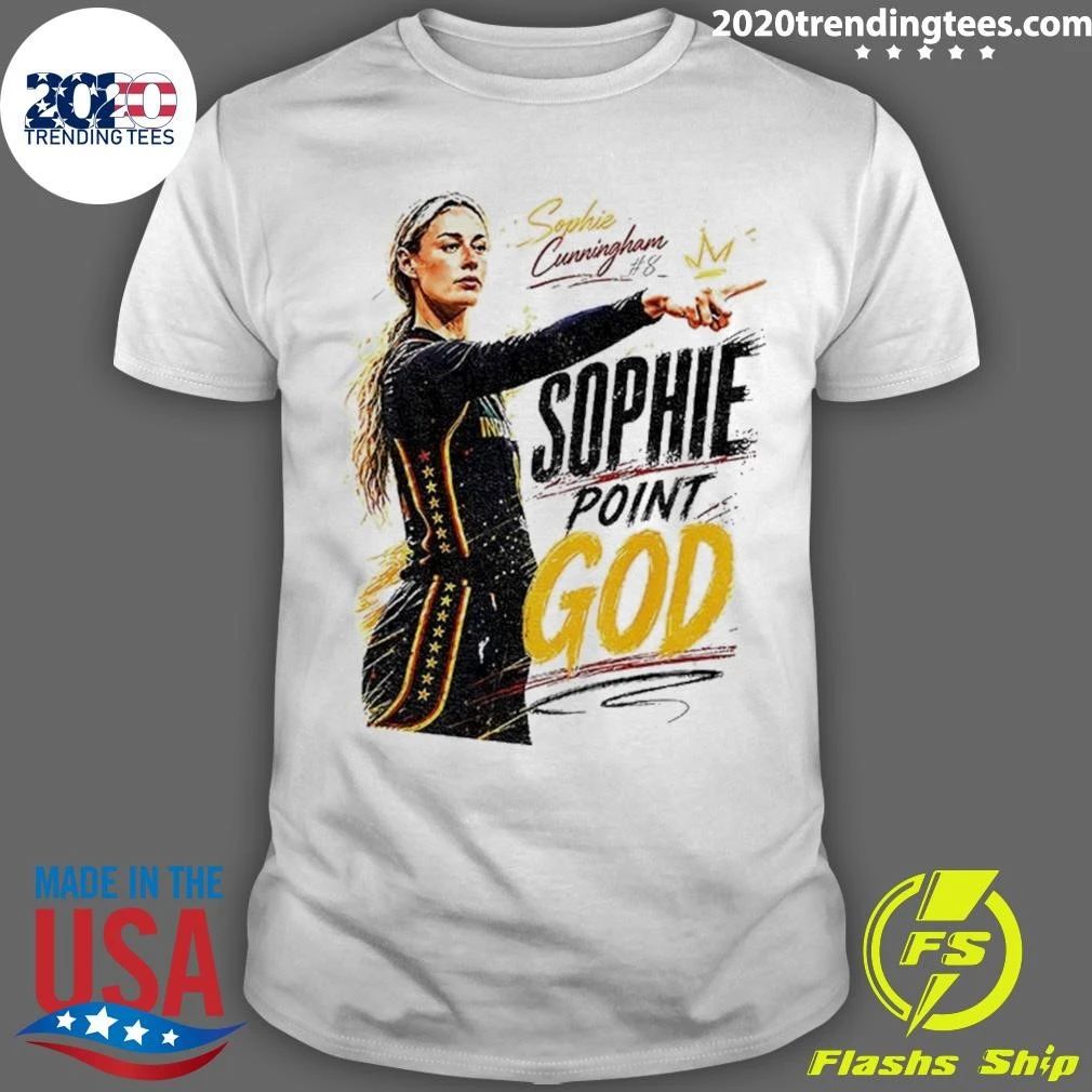 Sophie Cunningham Point God Indiana Fever Basketball Wnba Vintage Shirt