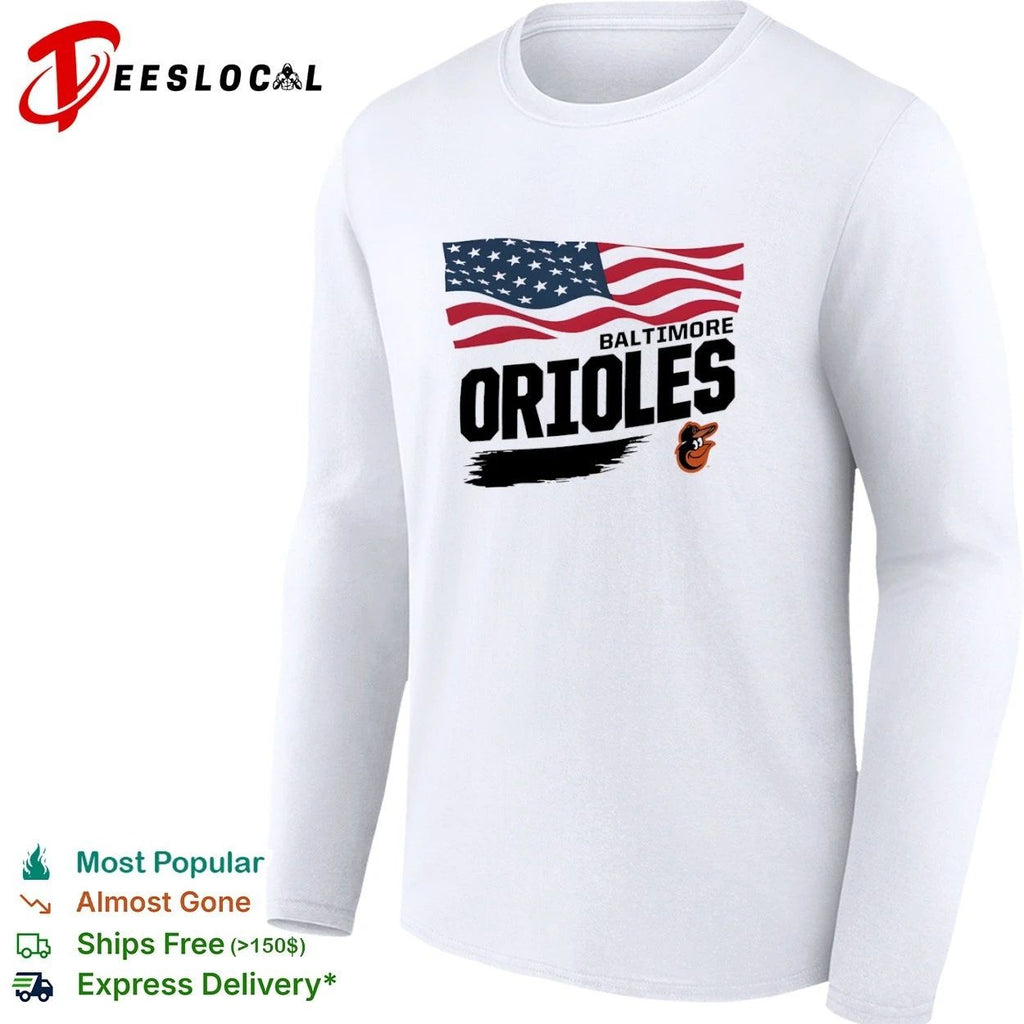 Baltimore Orioles Waving Flag Baltimore Orioles Unisex
