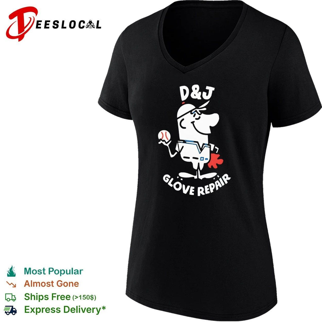 D&J Glove Repair baseball vintage sports Unisex