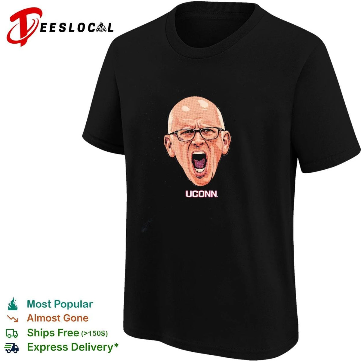 Dan Hurley Big Head UConn NCAA Basketball Unisex