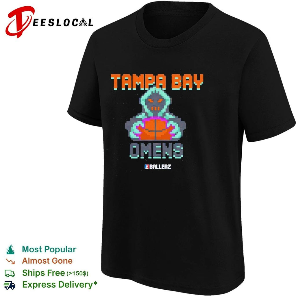 Tampa Bay Omens Ballerz basketball pixel art Unisex