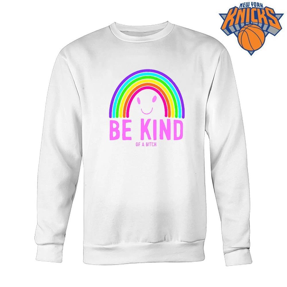 Be Kind Of A Bitch Pastel Rainbow Smile Sarcastic Meme shirt (1) Unisex