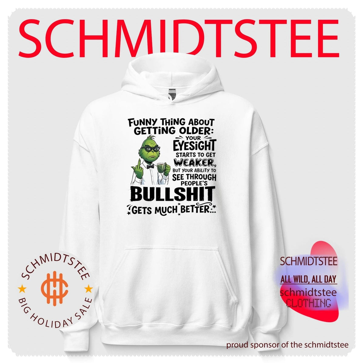 Grinch funny thing about getting older your eyesight starts to get weaker shirt Unisex