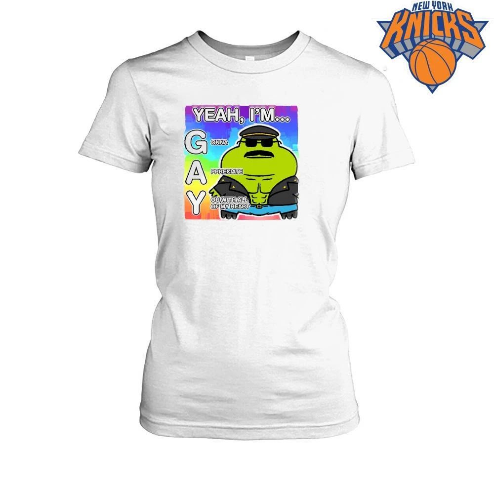 Yeah I’m Gay Gonna Appreciate You With All Of My Heart Muscle Frog Meme Shirt Unisex
