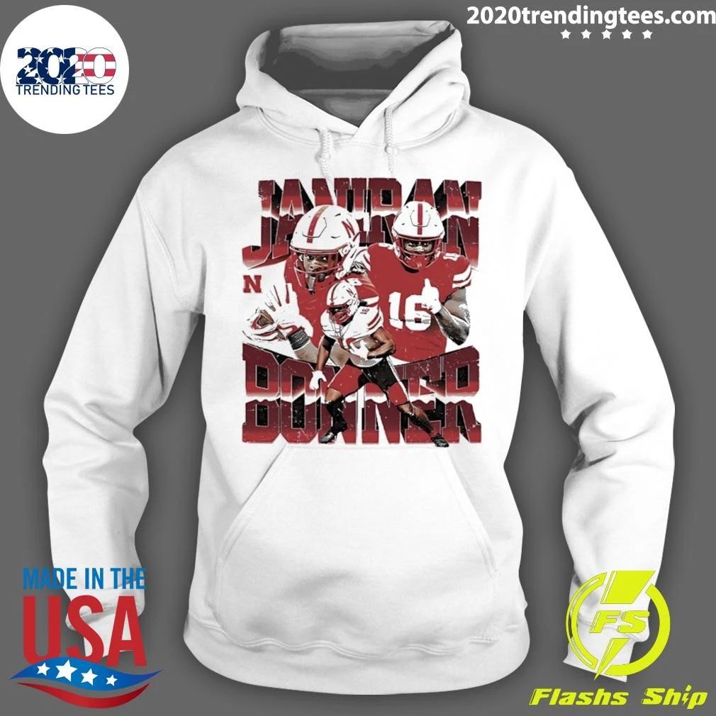 Janiran Bonner Nebraska Cornhuskers NCAA Football Graphic Shirt