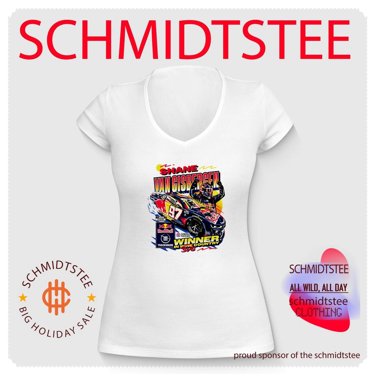 Shane van Gisbergen Trackhouse Racing Sonoma Raceway Winner in Wine Country 2026 shirt Unisex