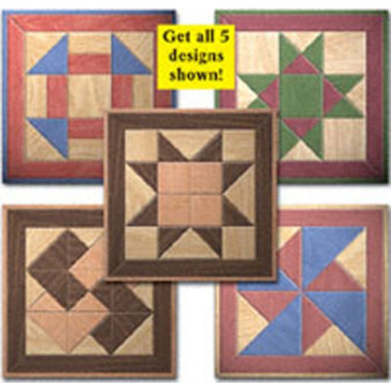 Small Quilt Squares Wood Pattern