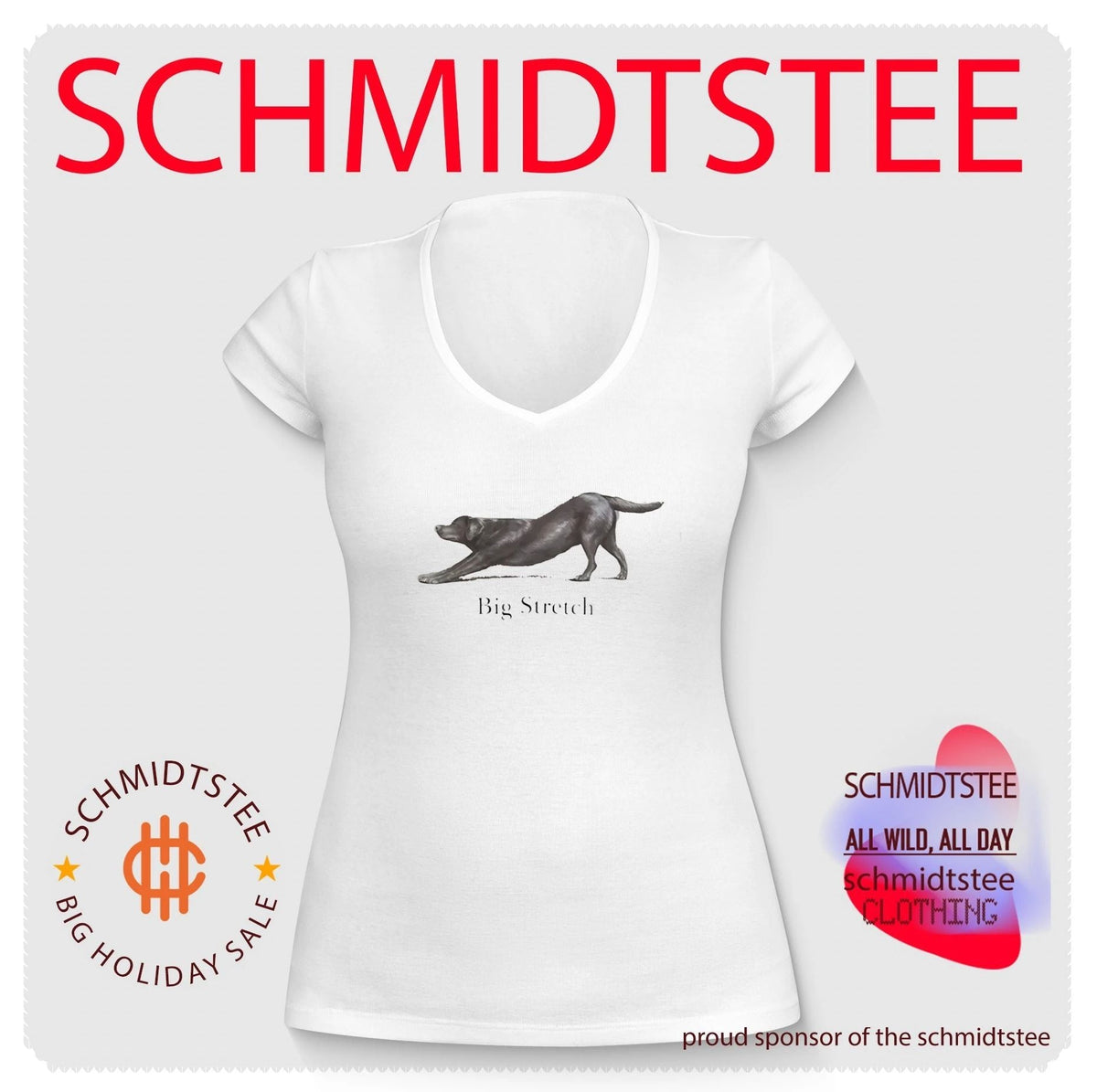 Big Stretch Chocolate Labrador Retriever shirt Unisex