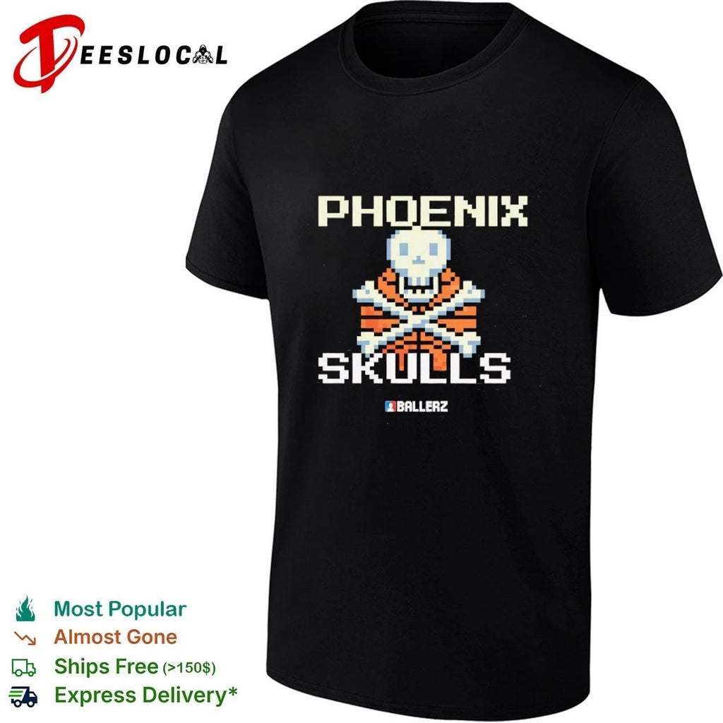 Phoenix Skulls Ballerz Basketball Pixel Art Unisex