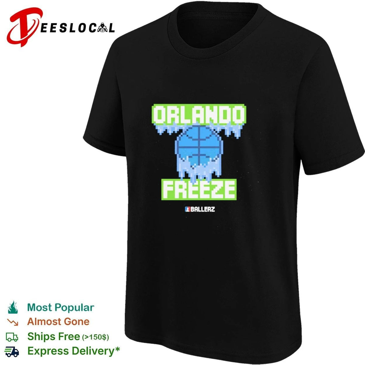 Orlando Freeze Ballerz basketball pixel art Unisex