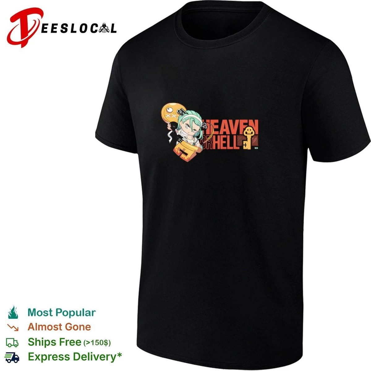 Heaven or Hell Guilty Gear Chibi Character Unisex