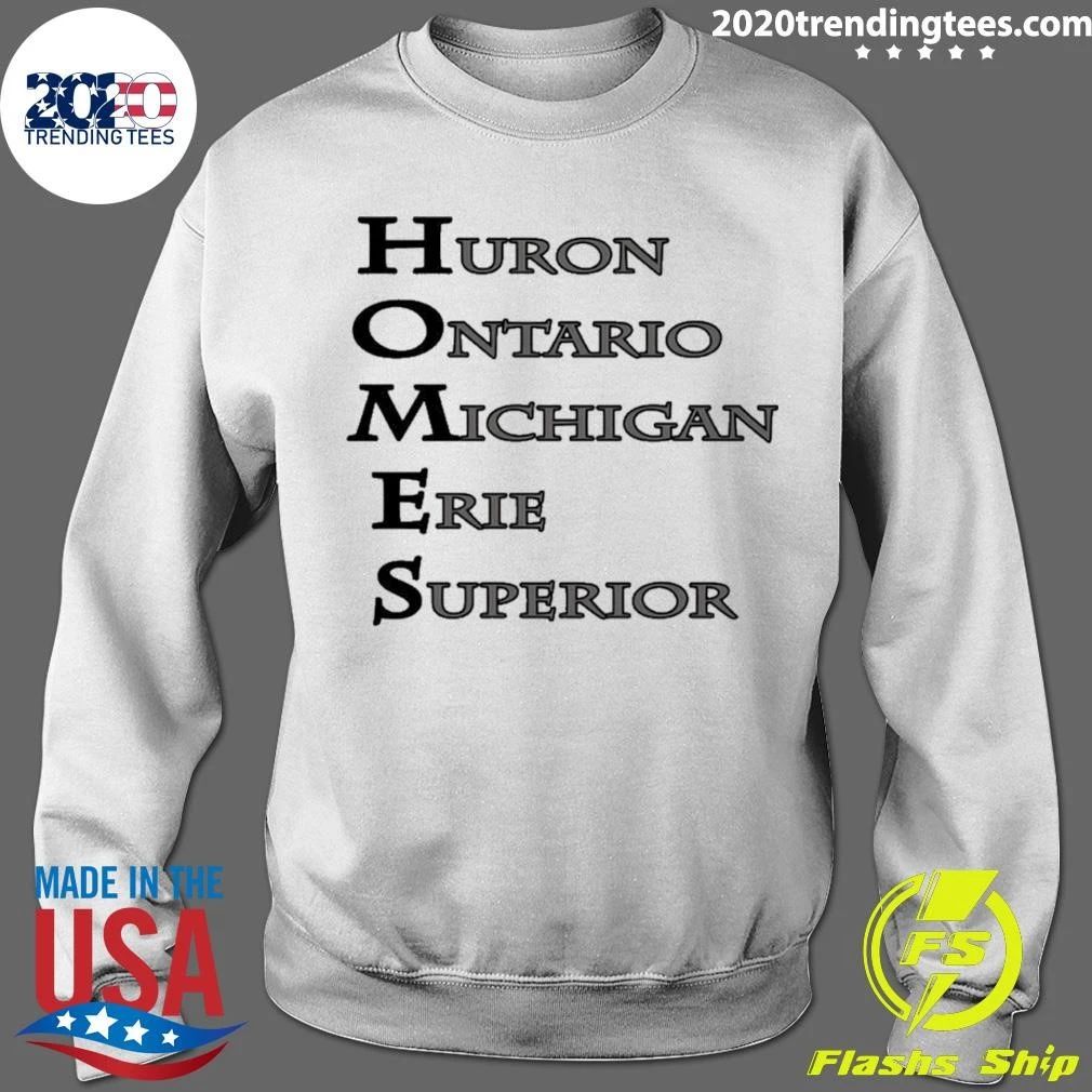 Homes Huron Ontario Michigan Erie Superior Shirt