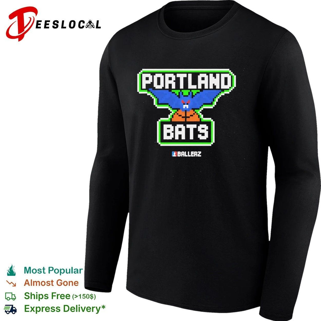 Portland Bats Ballerz Basketball Pixel Art Unisex