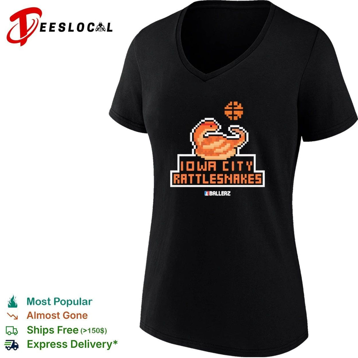 Iowa City Rattlesnakes Ballerz basketball Unisex