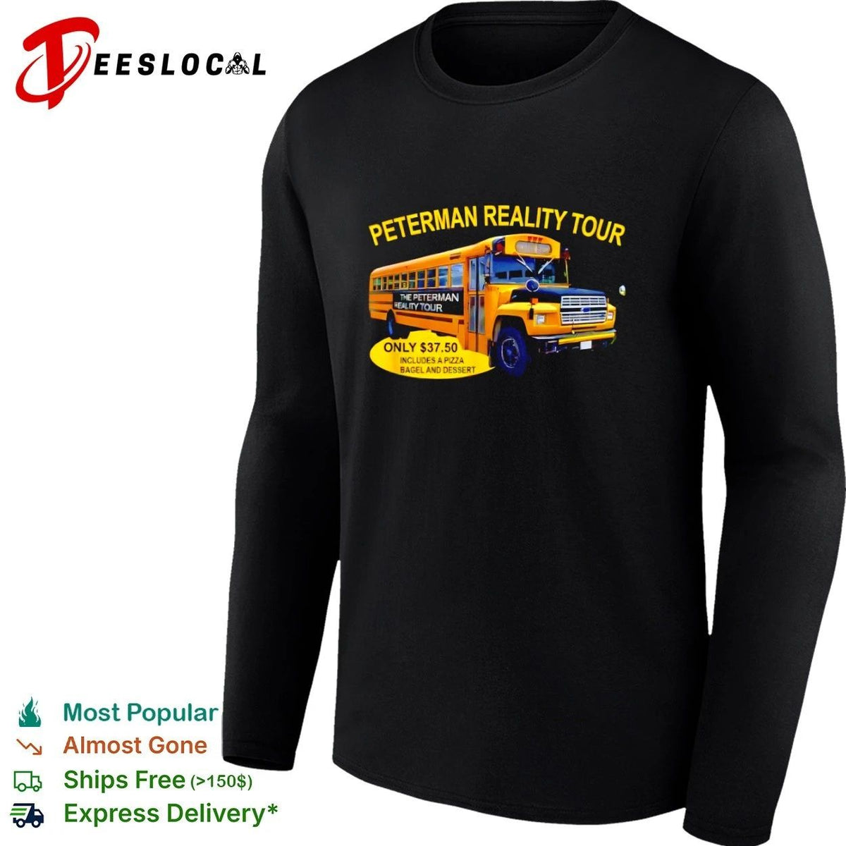 Peterman Reality Tour Only Includes a Pizza Bagel and Dessert Unisex