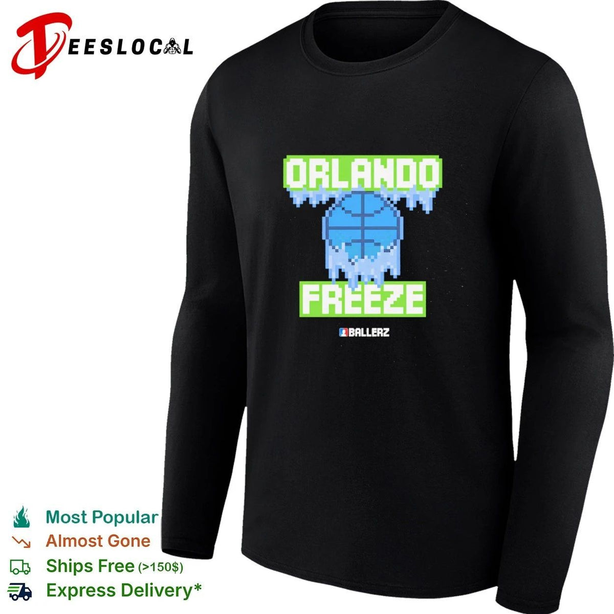 Orlando Freeze Ballerz basketball pixel art Unisex