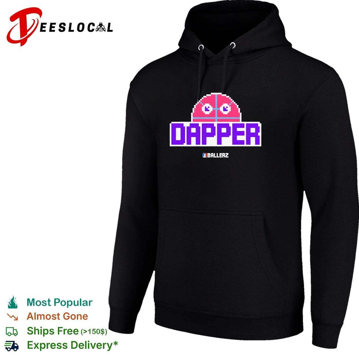 Dapper Ballerz pixel art gaming basketball Unisex