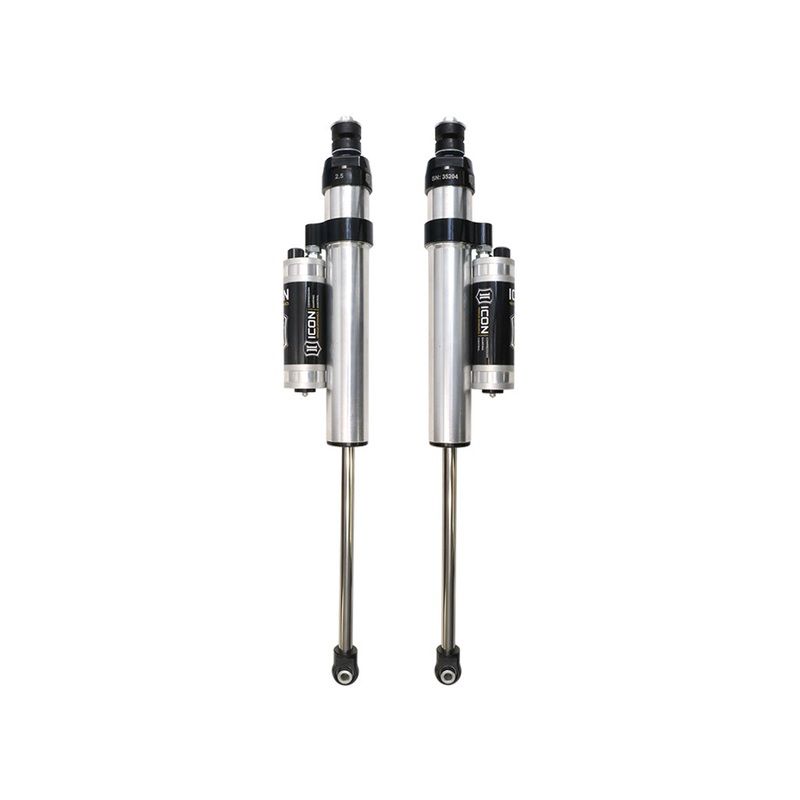 Icon 2.5 Piggyback Reservoir CDCV Shocks Front Pair for 2020-2022 Ford F350 Super Duty 4WD w/o Tremor Package