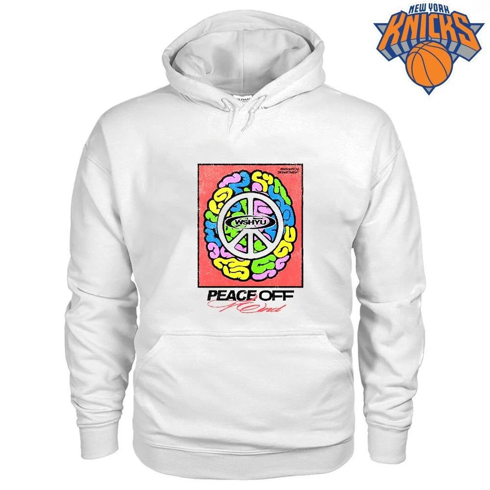 Colorful Peace Off The Mind Brain Graphic Print Pop Art Style Streetwear Tee Shirt Unisex