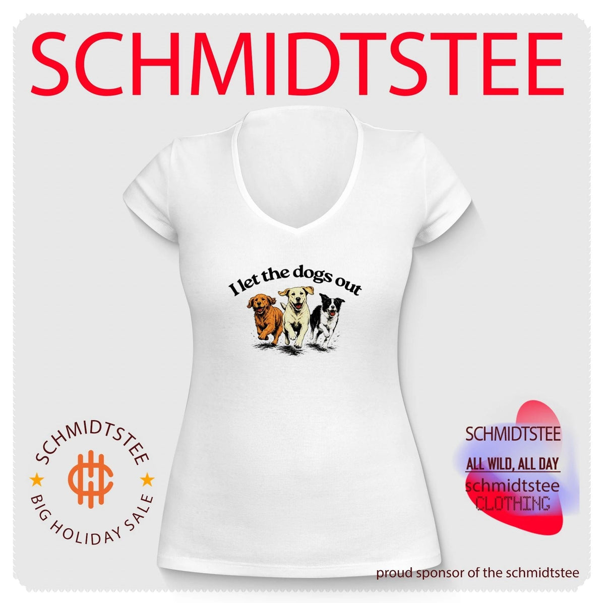 I Let the Dogs Out golden retriever labrador shirt Unisex