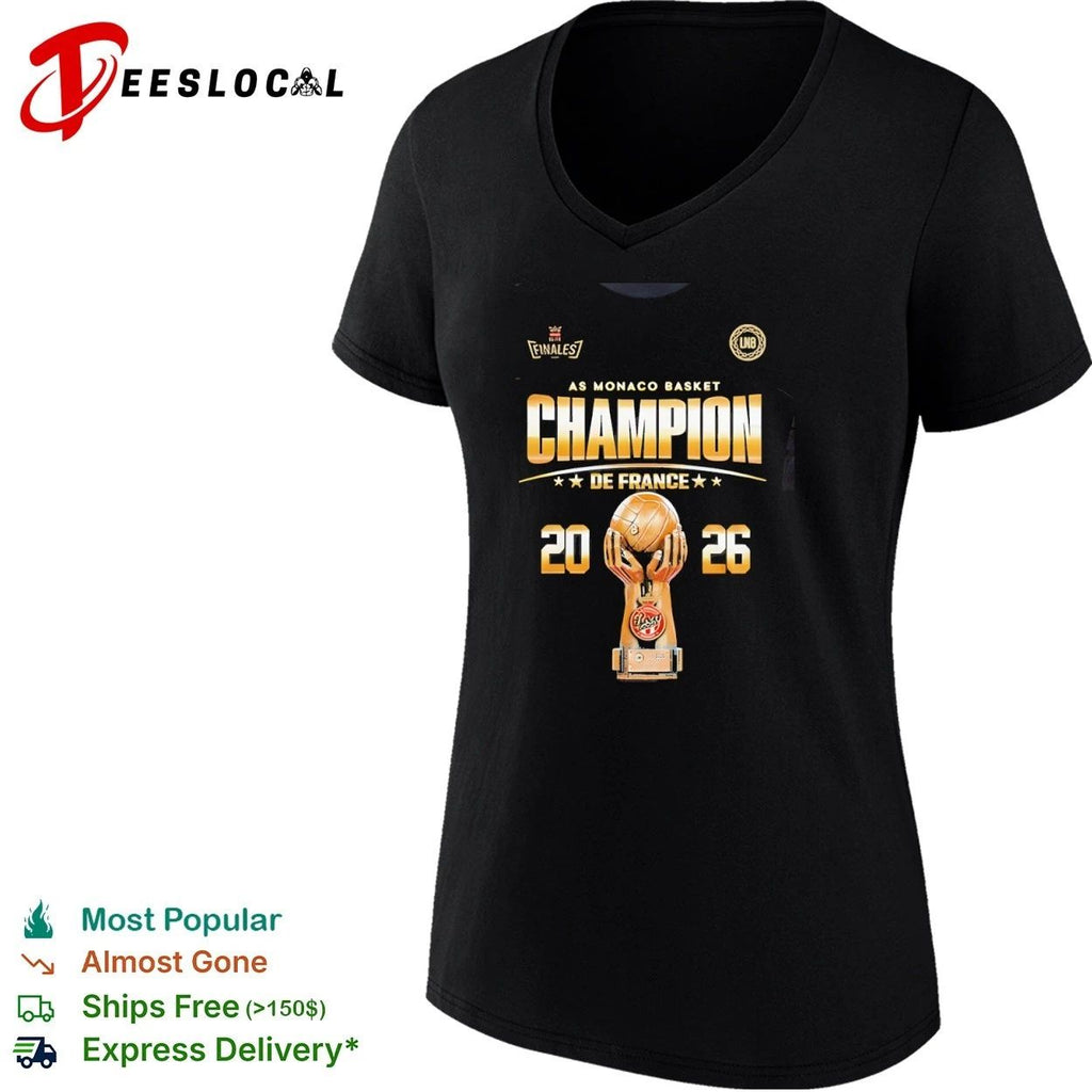 AS Monaco Basket Champion de France 2026 AS Monaco Basket French League Champions Unisex