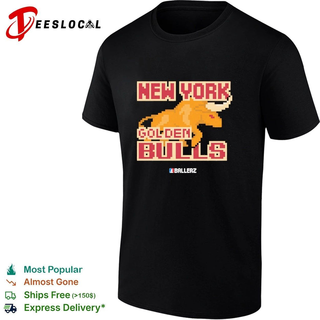 New York Golden Bulls pixel art sports team Unisex