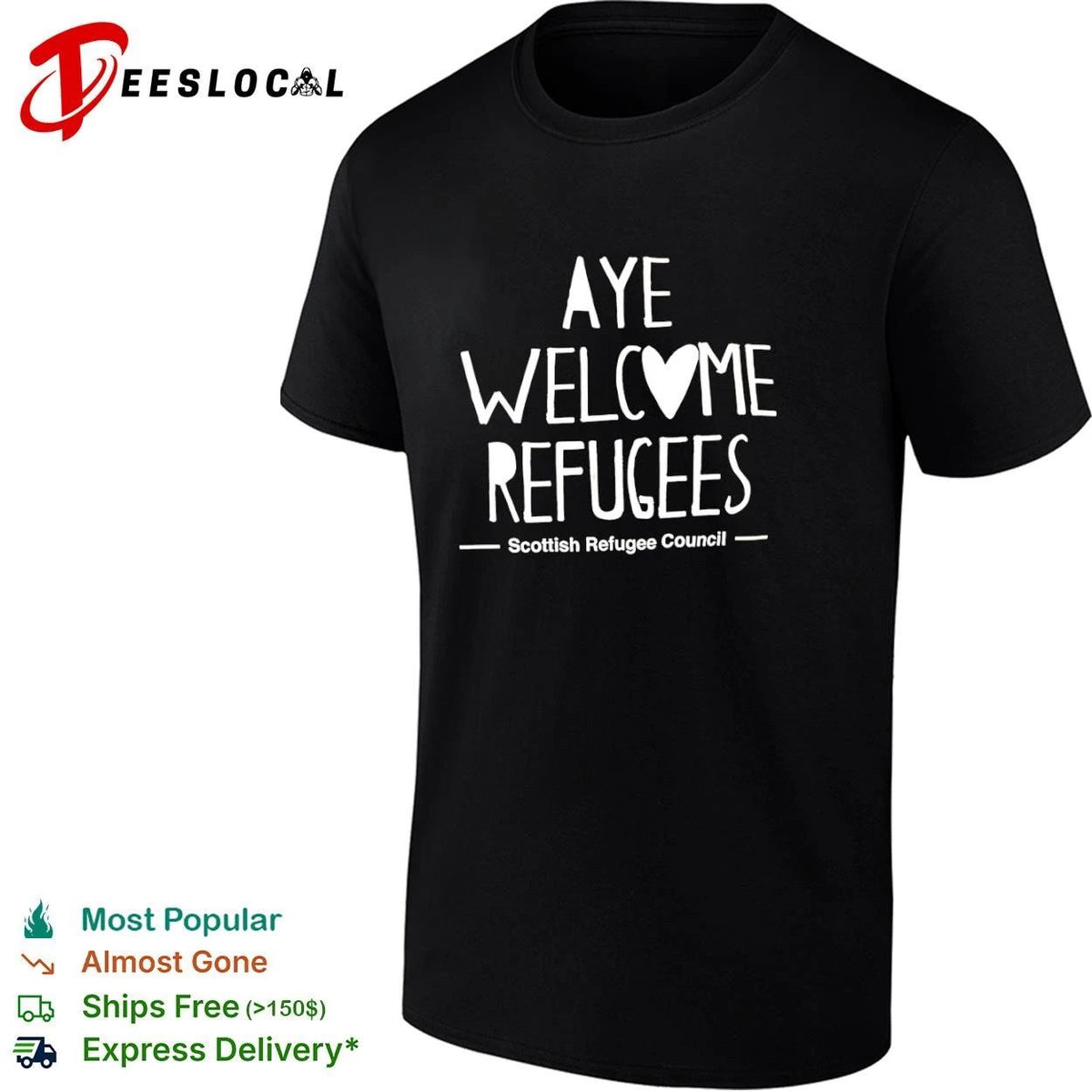 Aye Welcome Refugees Scottish Refugee Council Unisex