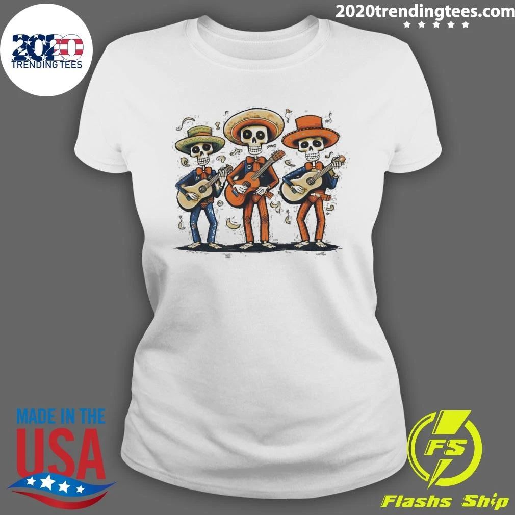 Mariachi, Day Of The Dead, Music Band, Skull, Skeleton Shirt