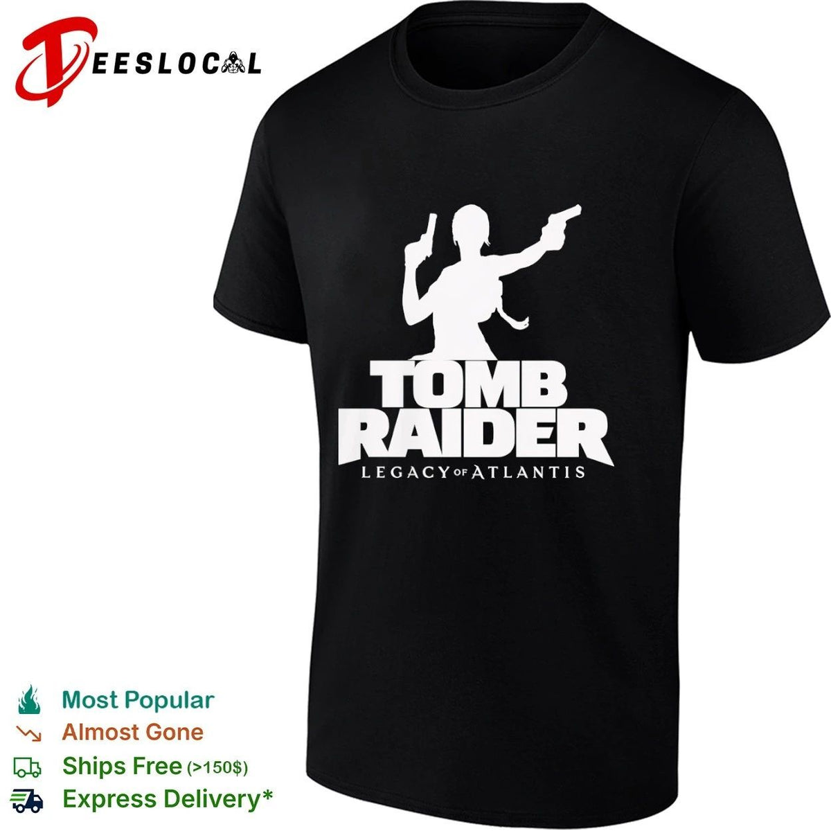 Tomb Raider Legacy of Atlantis Lara Croft Unisex