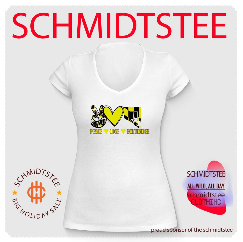 Peace Love Baltimore Maryland Flag Charm City shirt Unisex