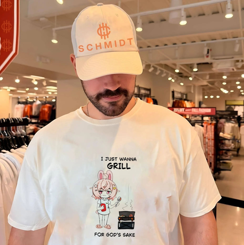 I Just Wanna Grill for God’s Sake anime bunny girl shirt Unisex
