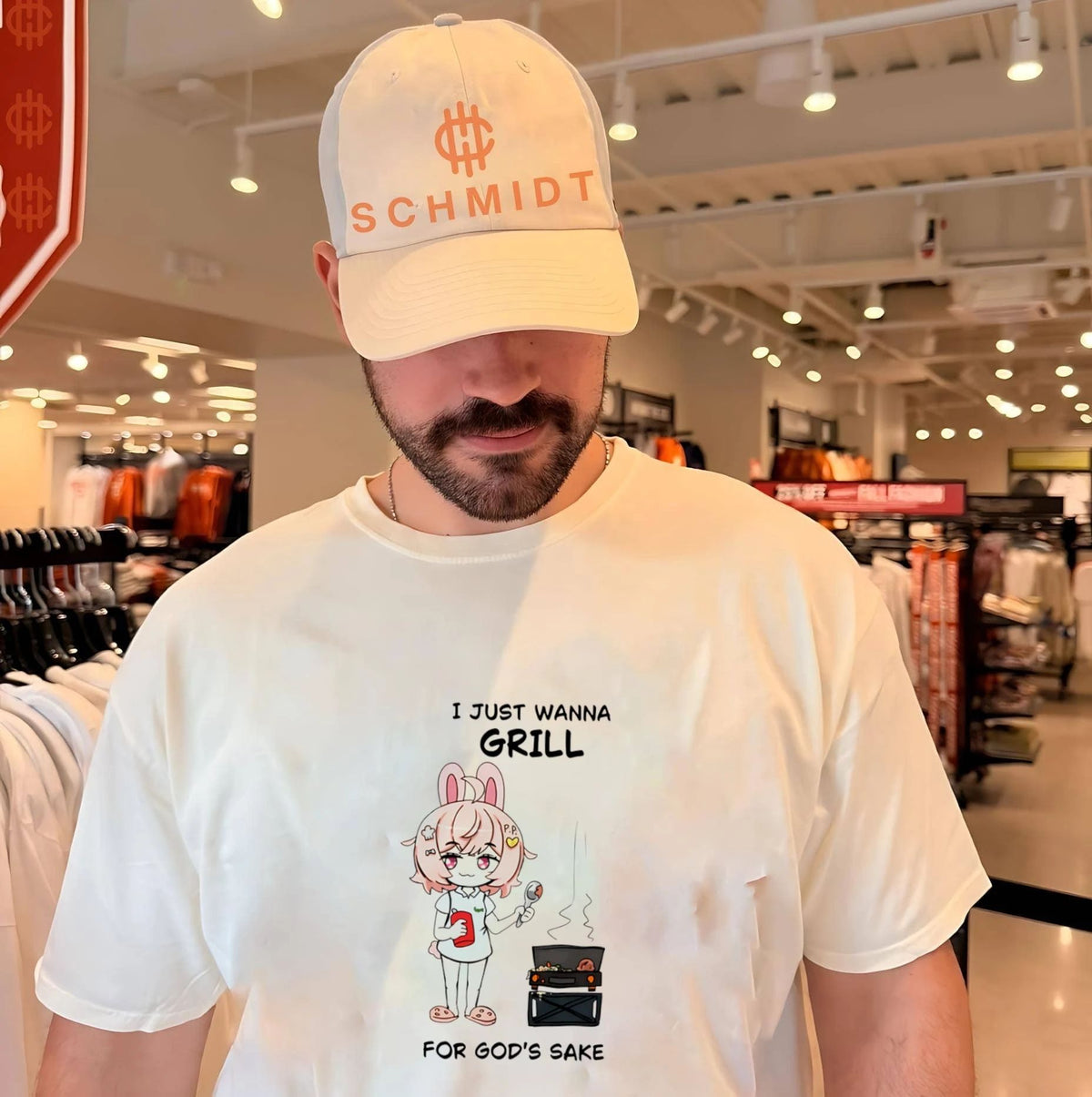 I Just Wanna Grill for God’s Sake anime bunny girl shirt Unisex