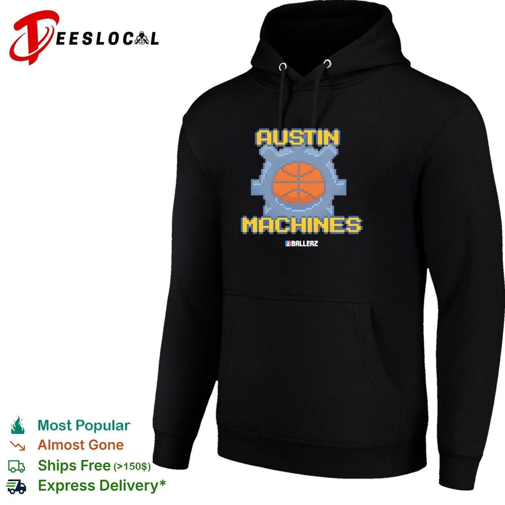 Austin Machines Ballerz basketball pixel art Unisex