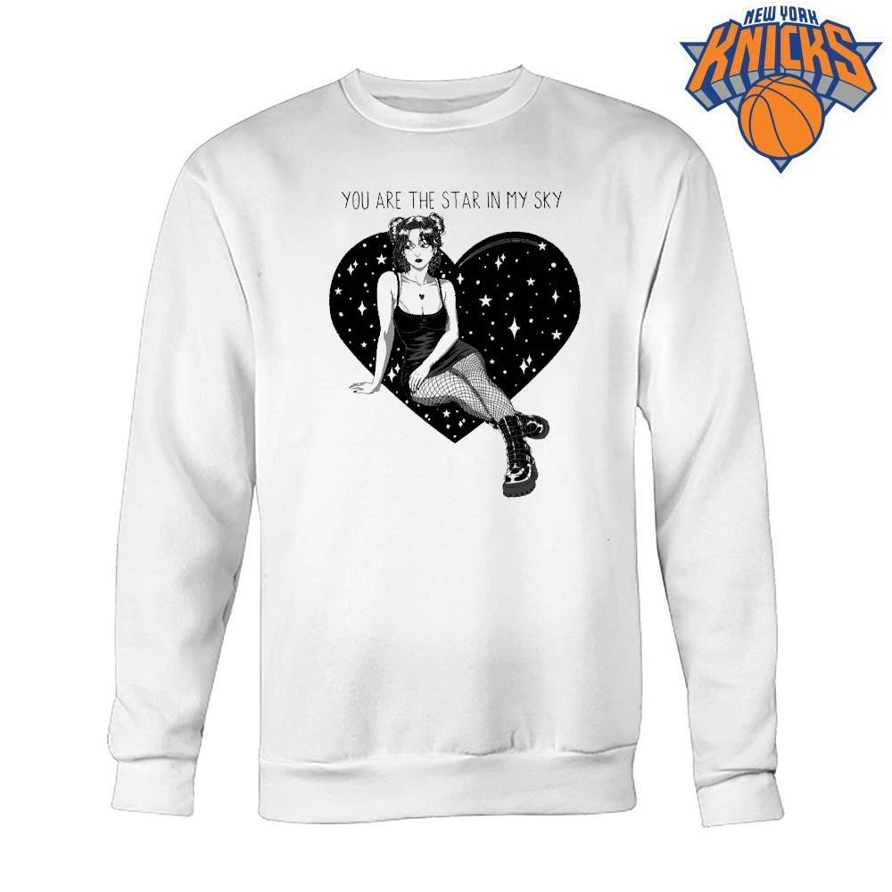 You Are The Star In My Sky Goth Emo Anime Girl Starry Heart Shirt Unisex