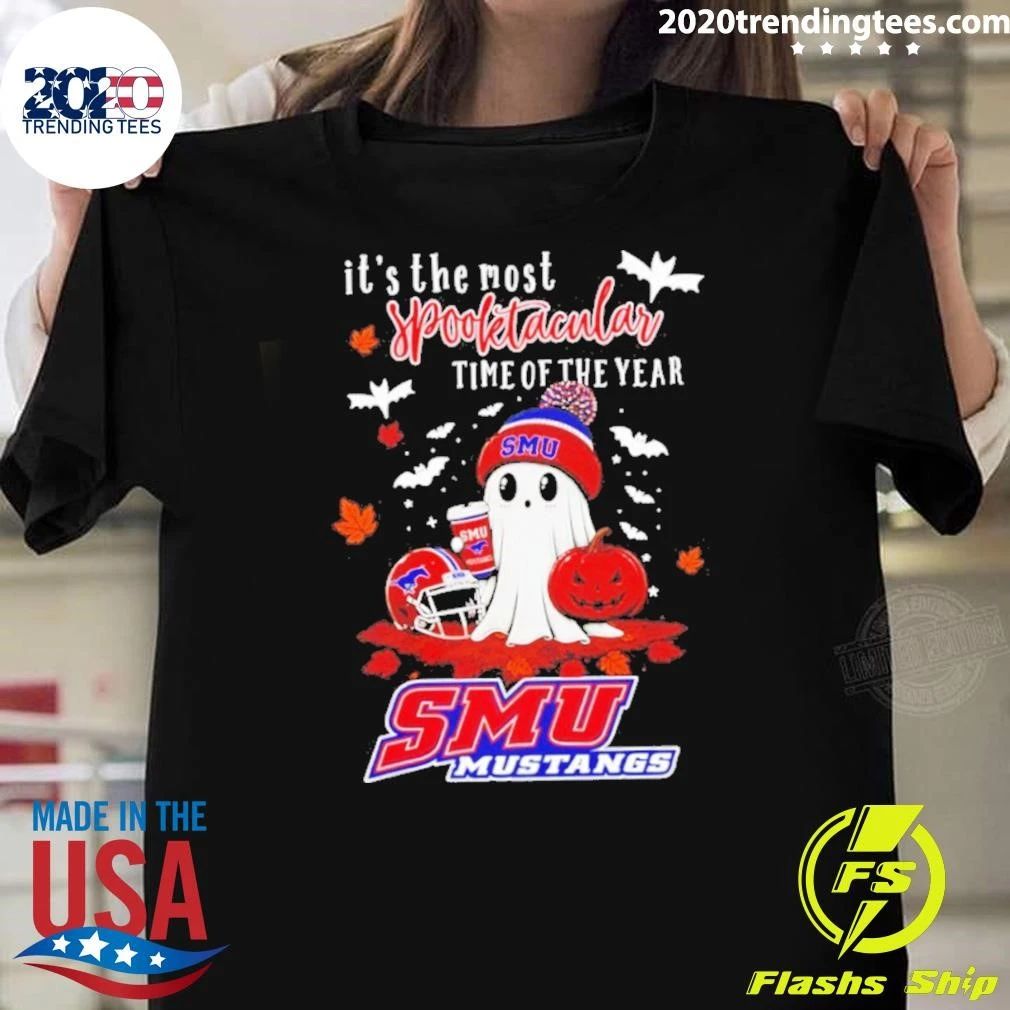 Ghost Halloween 2026 SMU Mustangs It’s The Most Spooktacular Time Of The Year Shirt