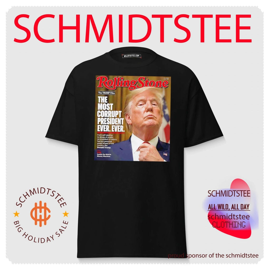 Rolling Stone the Trump Files the most corrupt president ever shirt Unisex