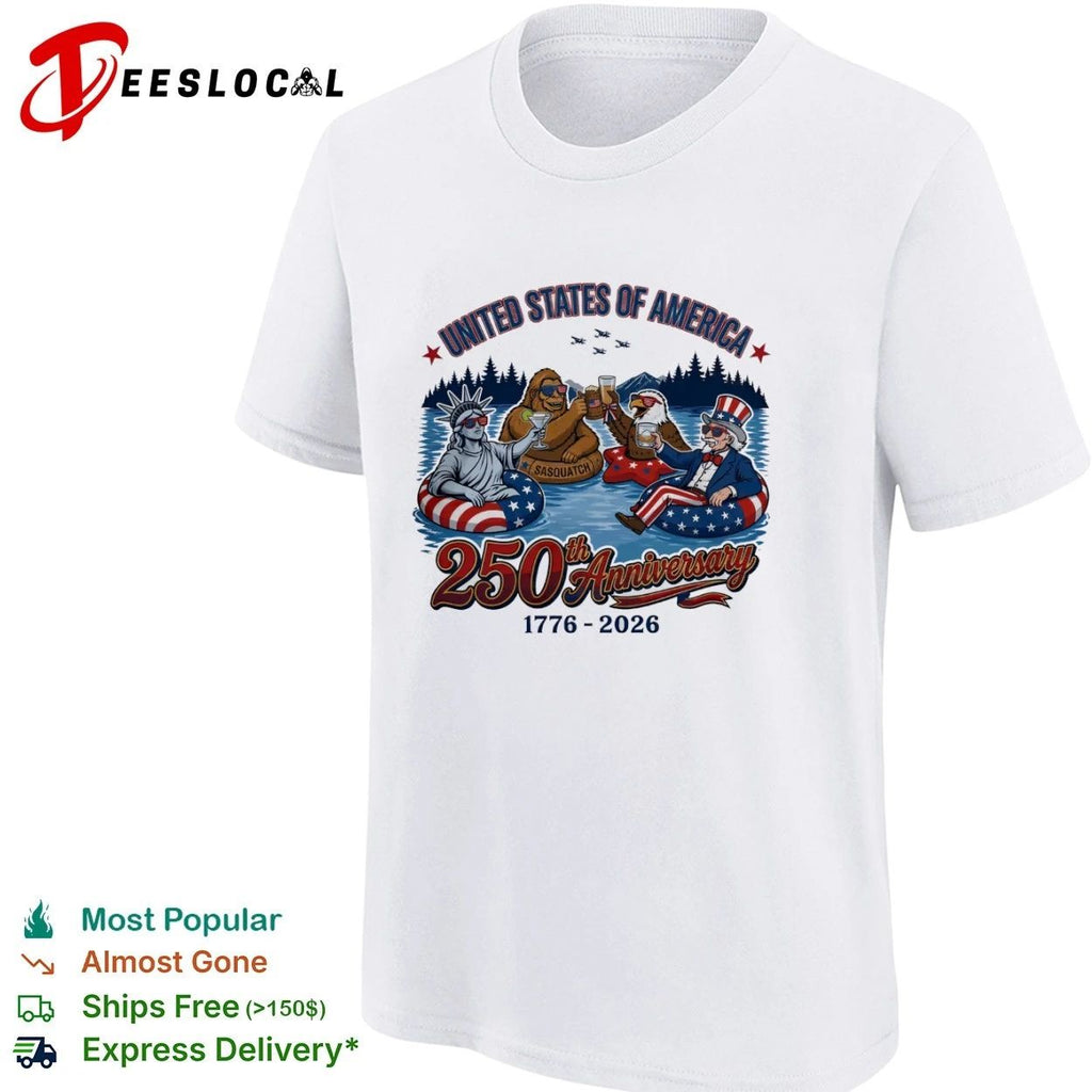 United States of America Fun 250th Anniversary 1776-2026 Unisex