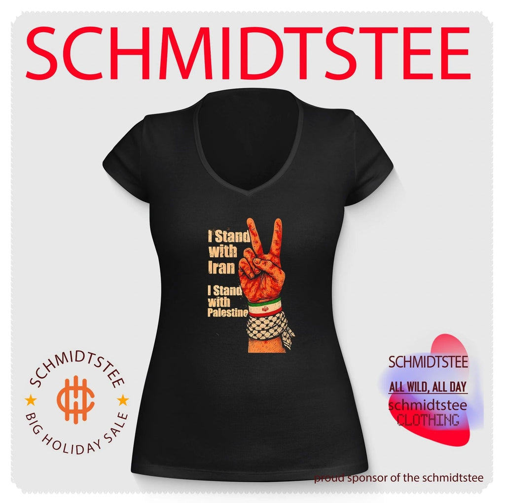 I stand with Iran I stand with Palestine hand gesture shirt Unisex