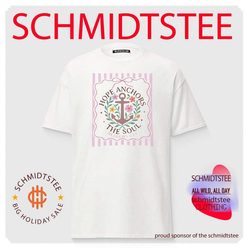 Hope Anchors the Soul Hebrews 6 19 Floral Anchor shirt Unisex