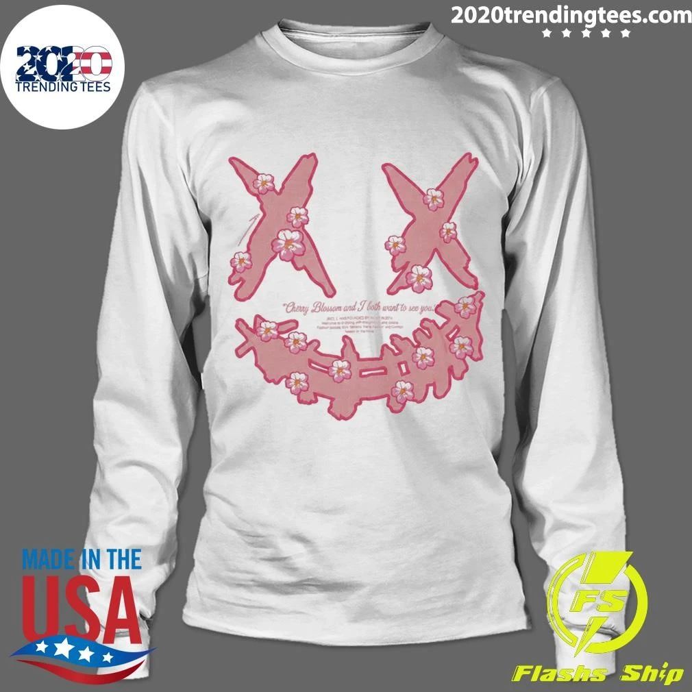 Kaos Ric Ricky Is Clown X Embroidery Sakura Pink Shirt