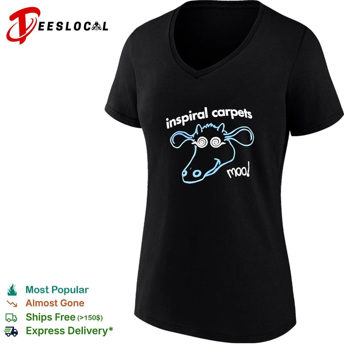 Inspiral Carpets Moo Madchester Indie Rock Unisex