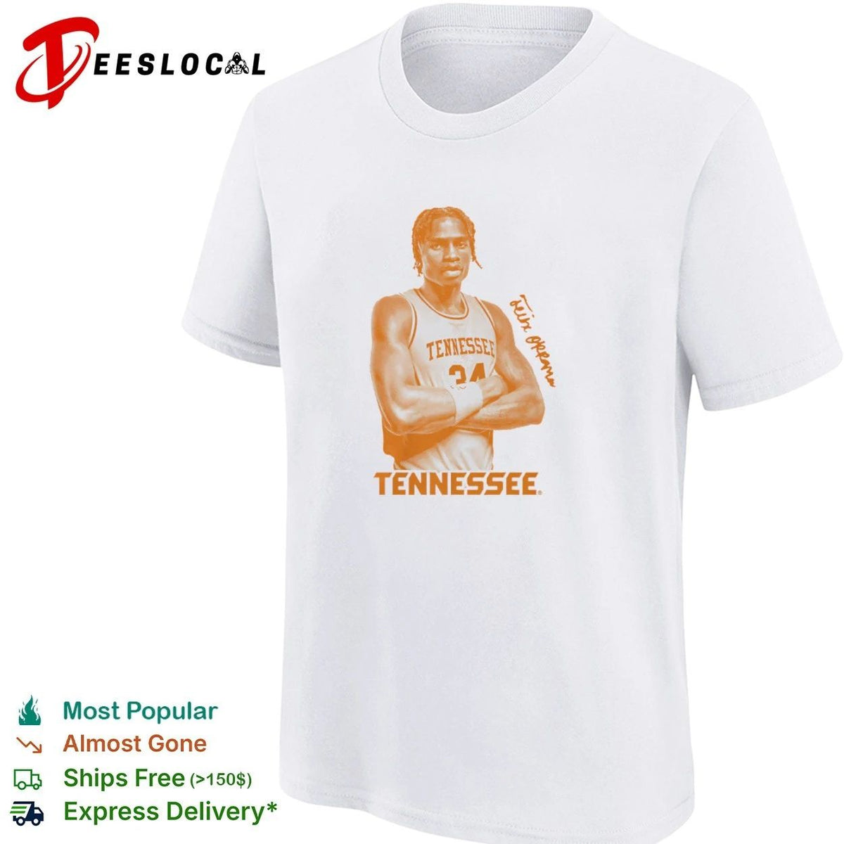 Zakai Zeigler Tennessee Volunteers Basketball Unisex