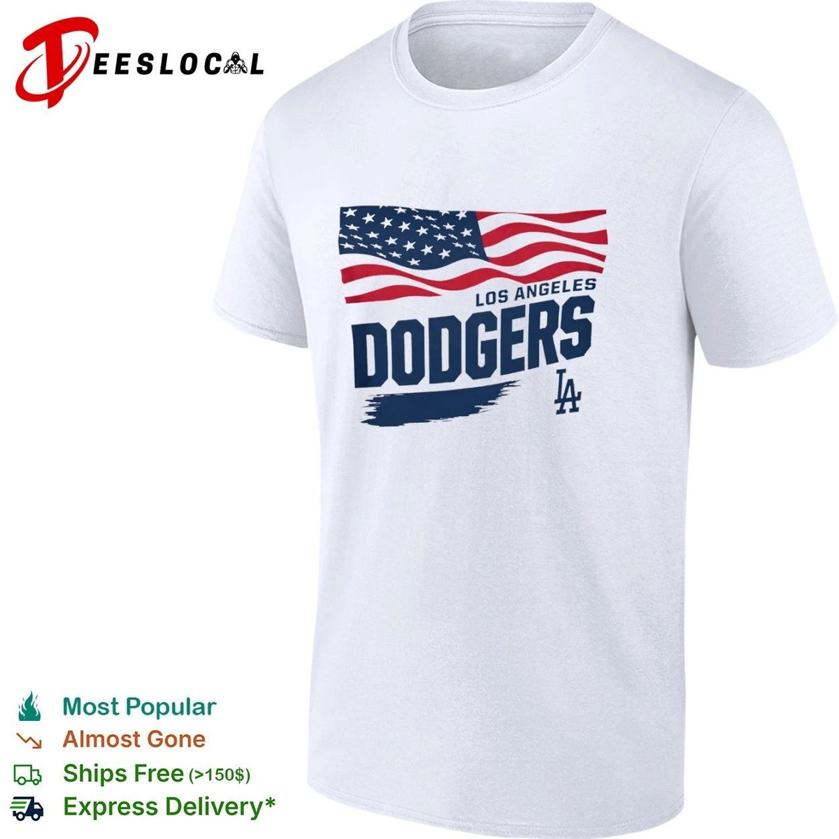 Los Angeles Dodgers Waving Flag Starter Los Angeles Dodgers Unisex