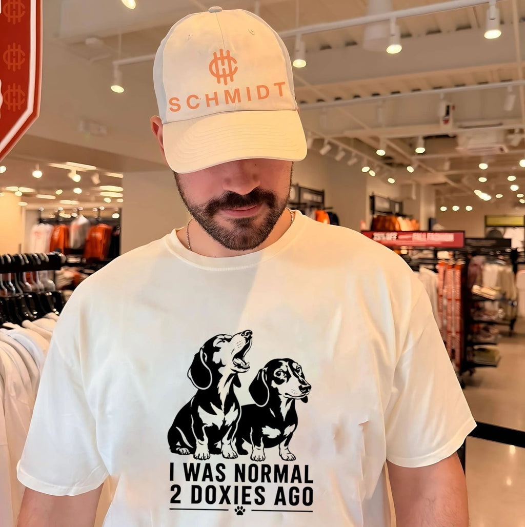 I was normal 2 Doxies ago graphic dog shirt Unisex