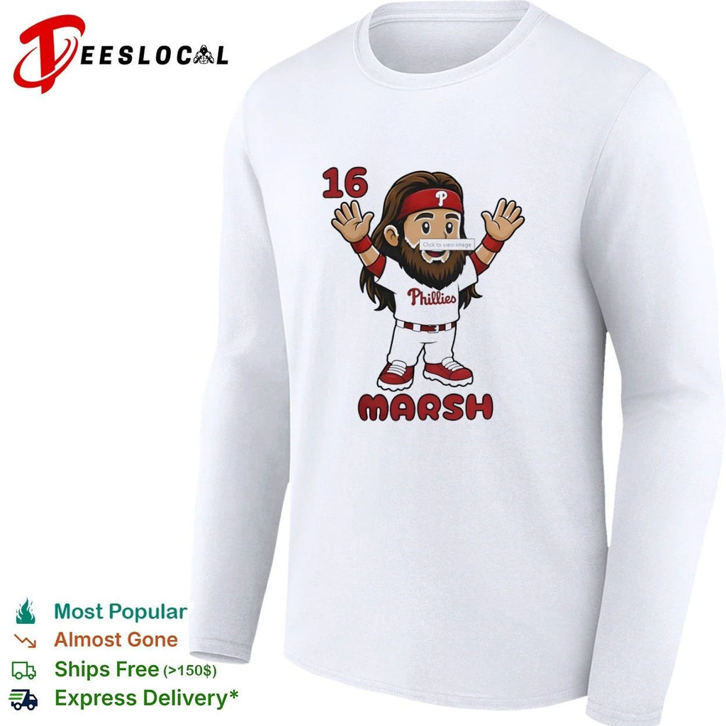 Brandon Marsh 16 Philadelphia Phillies Cartoon Unisex