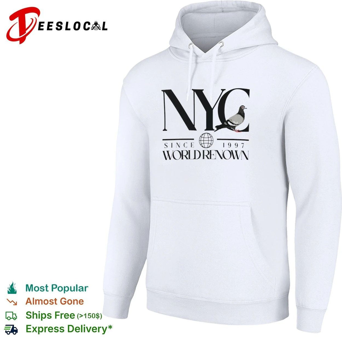NYC Pigeon Since 1997 World Renown New York City Unisex