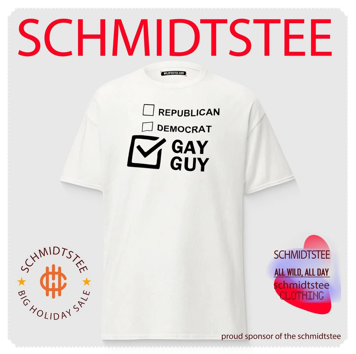 Republican Democrat Gay Guy Checkbox LGBTQ shirt Unisex