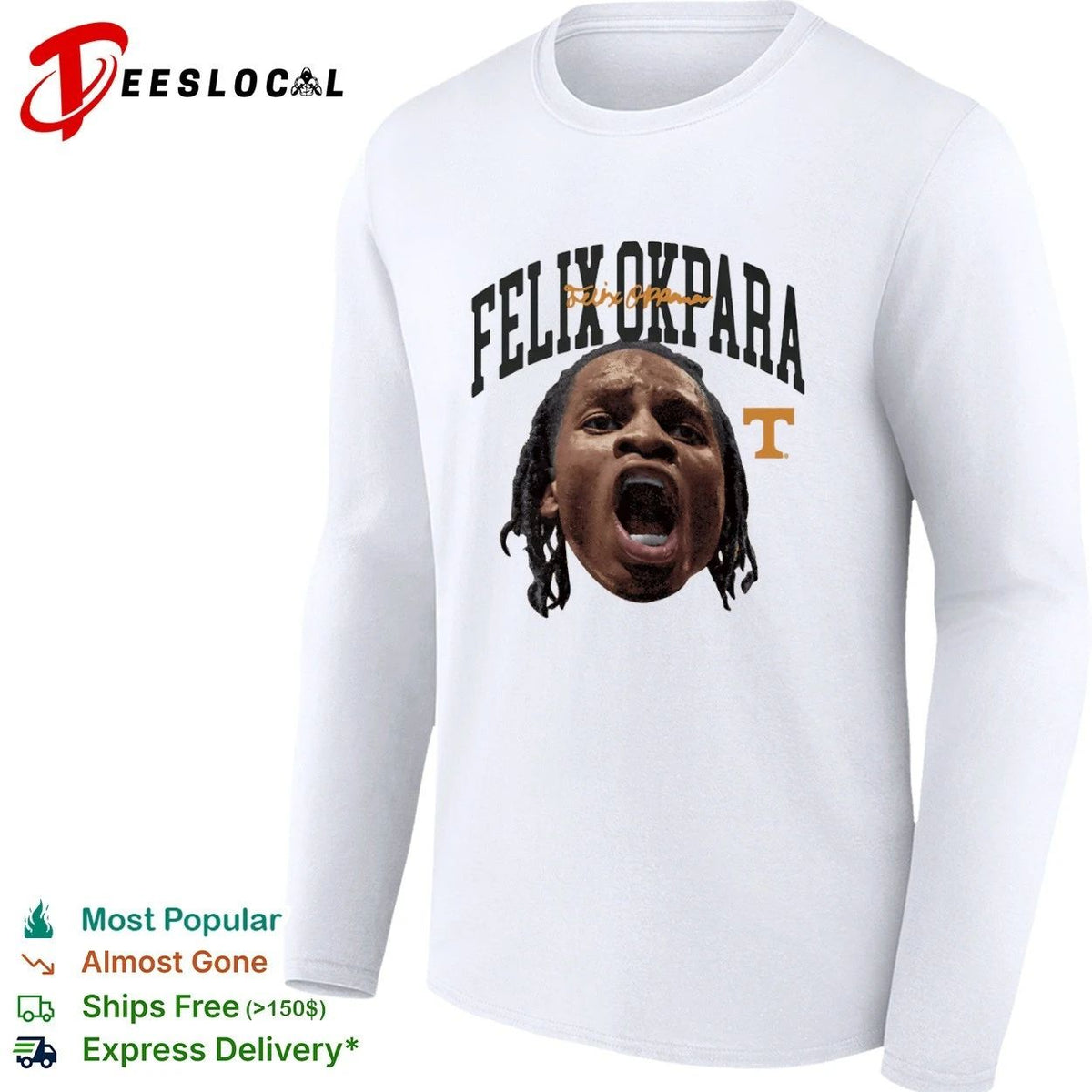 Felix Okpara Tennessee Volunteers NCAA Basketball Unisex