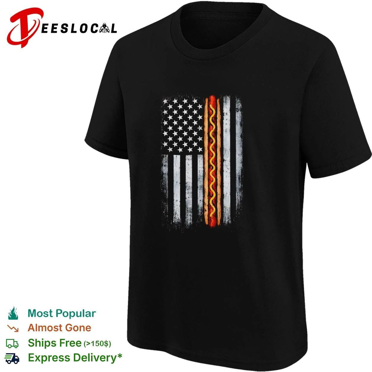Wiener Responders American Flag Hot Dog Unisex