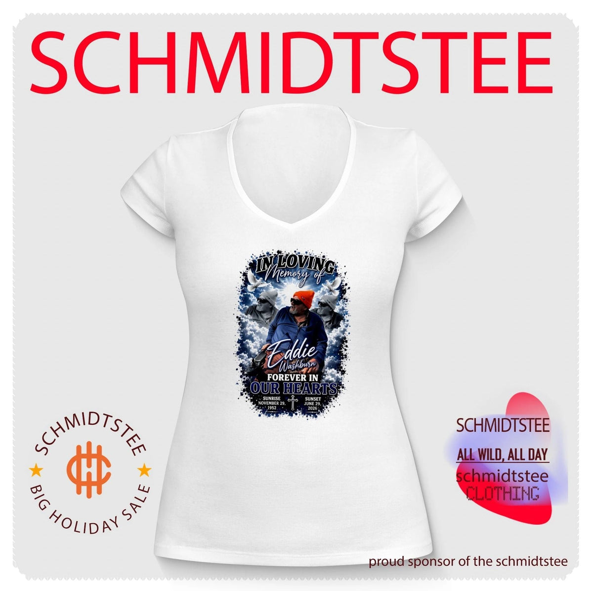 In Loving Memory of Eddie Washburn 1952–2026 Forever in Our Hearts shirt Unisex